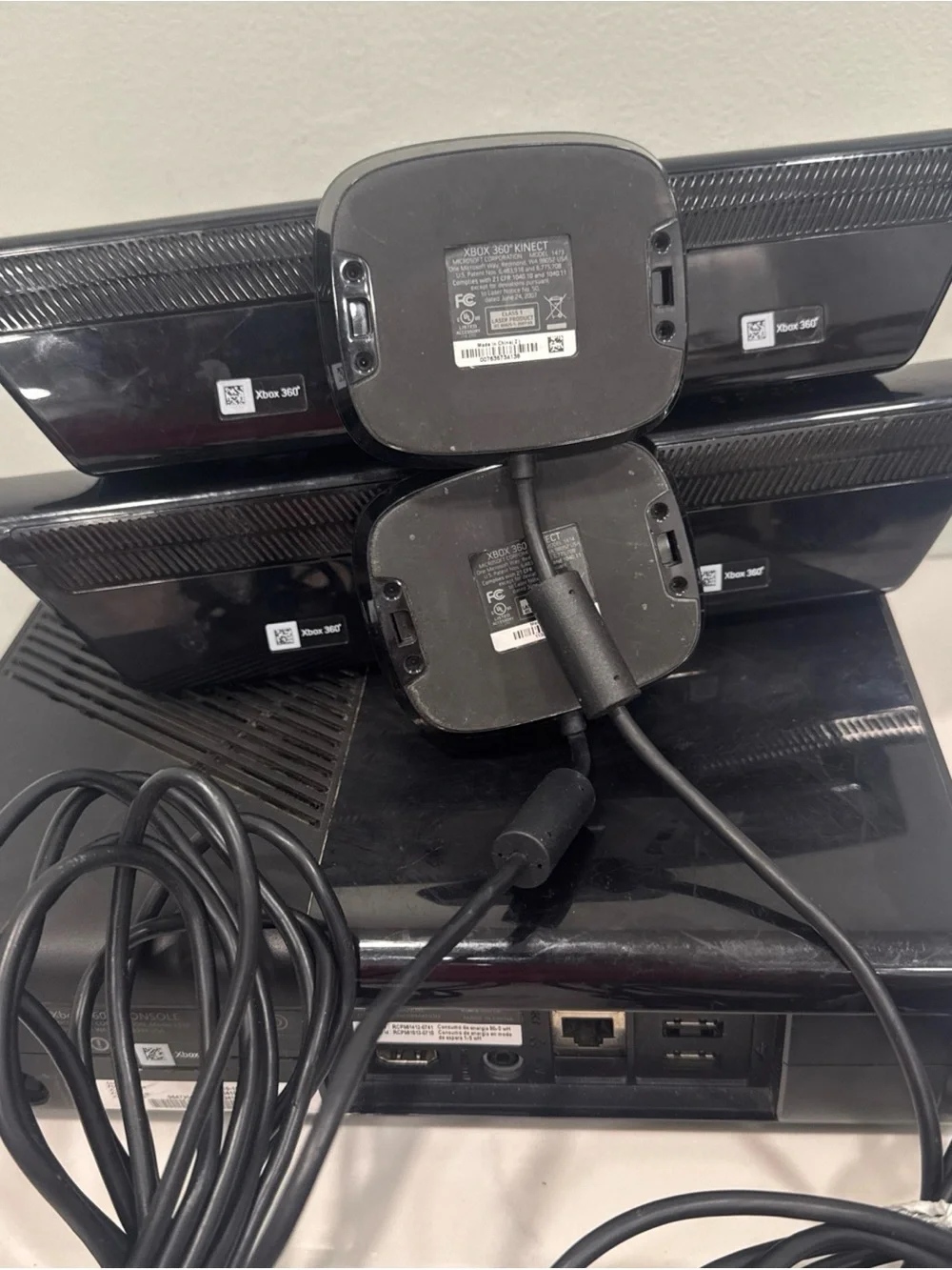 Microsoft Xbox 360 Bundle with Dual Kinect Sensors and Black Wireless Controller
